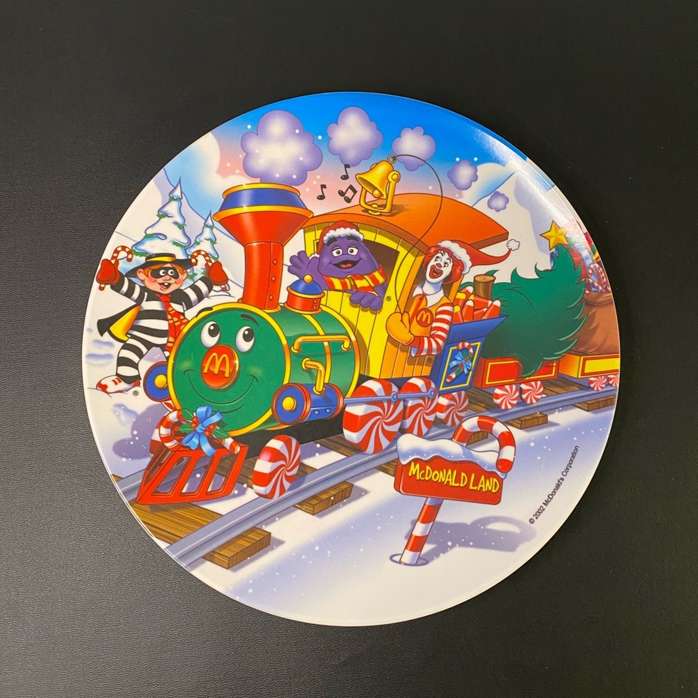 McDonald’s 2002 melamine plate.